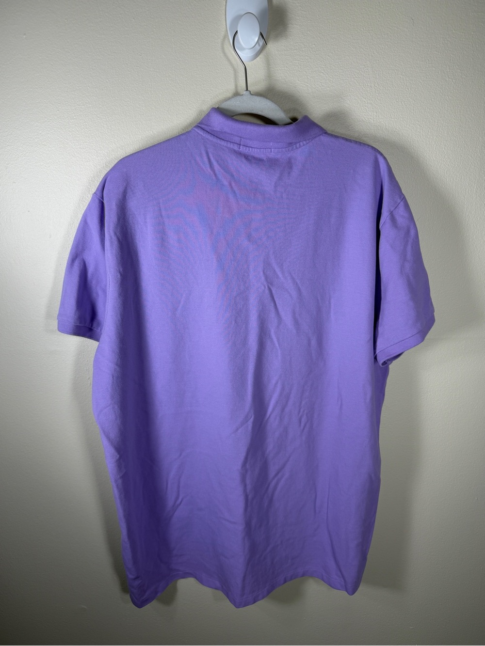 Polo Ralph Lauren Polo Shirt Mens XXL Purple Cotton Pony Logo Slim Fit Golf - Picture 4 of 5